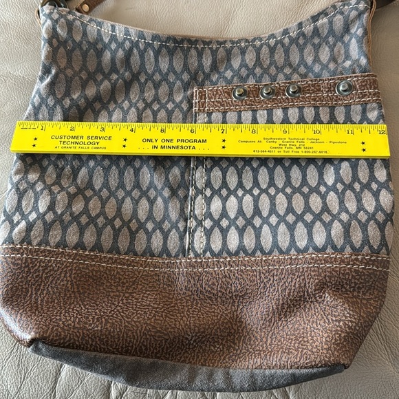 Myra Shoulder / Crossbody Bag mixed media boho - Picture 2 of 11